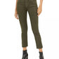 Vigoss Women's Olive Coated Straight-Leg Jeans Green Size 29W-26L