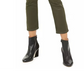Vigoss Women's Olive Coated Straight-Leg Jeans Green Size 29W-26L