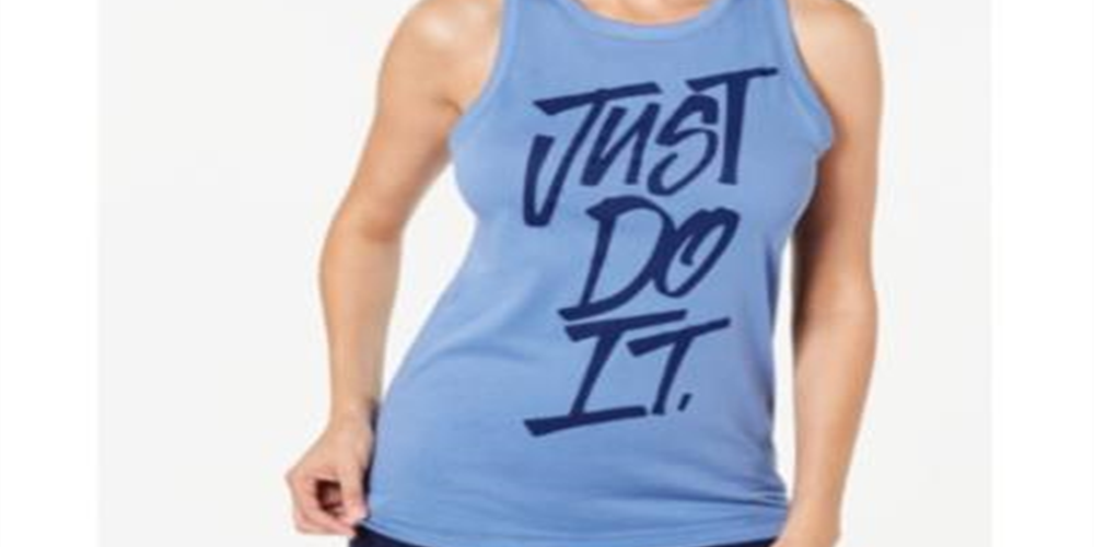 Nike Women's Dri fit Just Do It Training Tank Top White Size Small