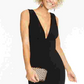 B Darlin Juniors' Deep-V Open-Back Dress Black Size 11/12