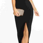 B Darlin Juniors' Deep-V Open-Back Dress Black Size 11/12