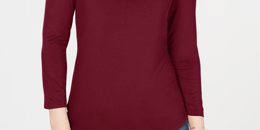 INC International Concepts Women's Cutout-Detail Top Red Size X-Small