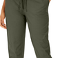 Style & Co Women's Pull On Cuffed Utility Pants Green Size 14