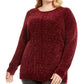 Karen Scott Women's Plus Size Cable-Knit Chenille Sweater Red Size 3X