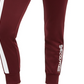 Juicy Couture Women's Cotton Side-Stripe Track Pants  Wine/white/Gold Size Medium