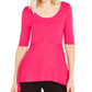 Alfani Women's Handkerchief-Hem Sweater Red Size X-Large