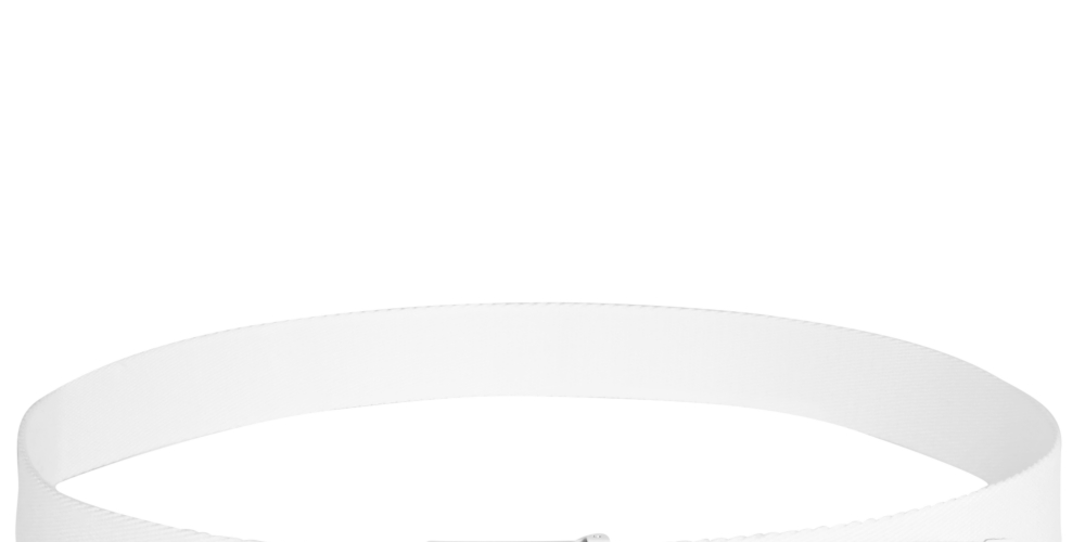 Attack Life Men's Adjustable Woven Fabric Belt White Size 44