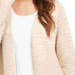Alfani Women's Metallic Midi Cardigan Sweater Brown Size Large