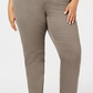 Style & Co Women's Tummy Control Straight Leg Jeans Brown Size Petite Small