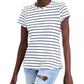 INC International Concepts Women's Cotton Crewneck T-Shirt Camile Camo Size X-Large