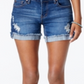 Celebrity Pink Women's Denim Cuffed Denim Shorts Blue Size 0