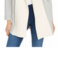 INC  International Concepts Women's Mixed Stitch Cable Knit Completer Cardigan Gray Size Medium