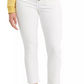 Levi's Women's Classic Button Front Skinny Ankle Jeans White Size 10