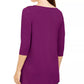 Alfani Women's Asymmetical Cut Out Blouse Pink Size Small