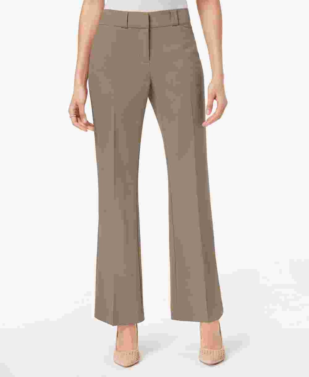 Alfani Women's Curvy Bootcut Pants Brown Size 6