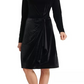 DKNY Women's Long Sleeve Jewel Neck Knee Length Sheath Dress Black Size Large