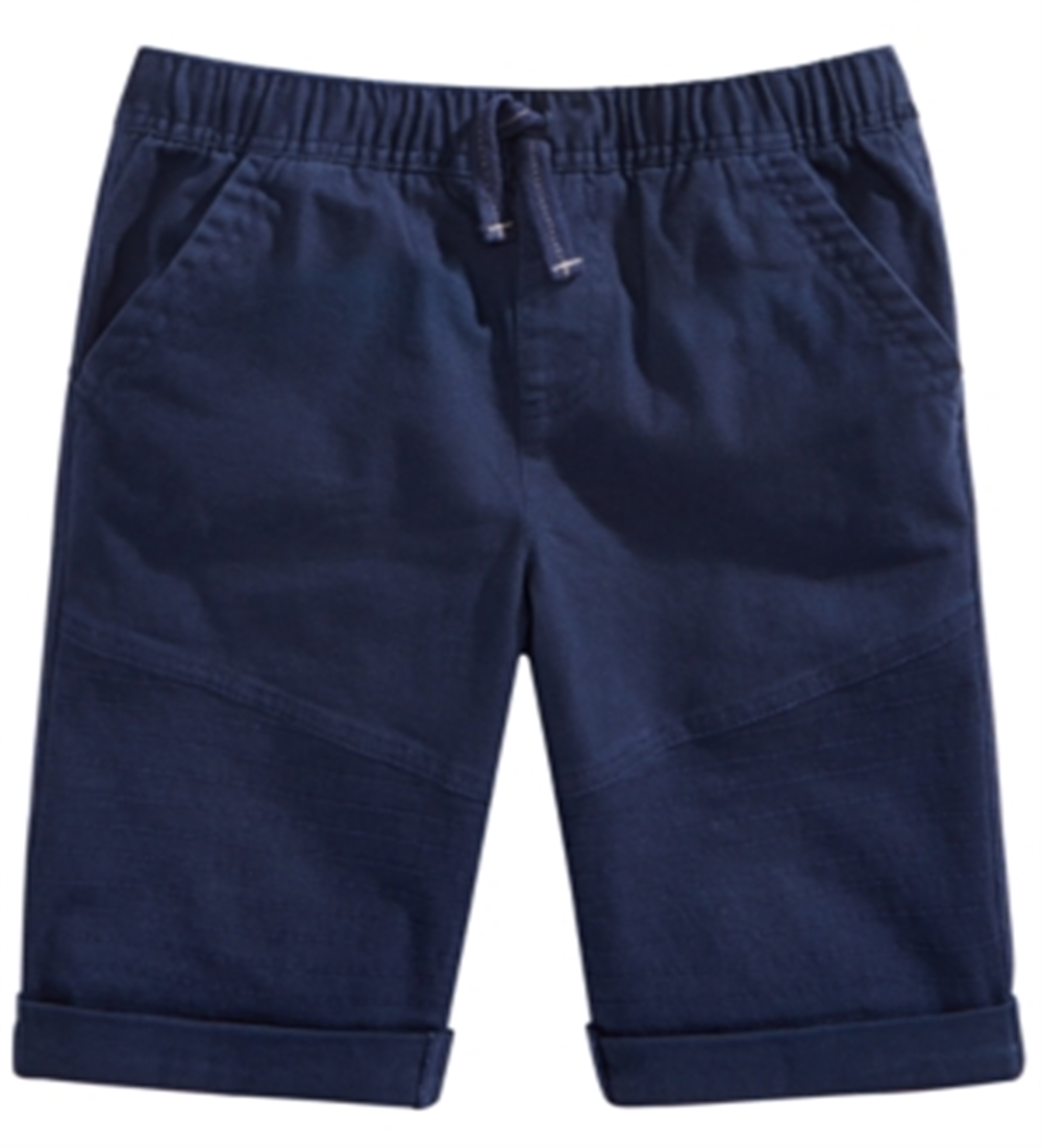 Epic Threads Big Boy's Stretch Twill Drawstring Moto Shorts Navy Size L
