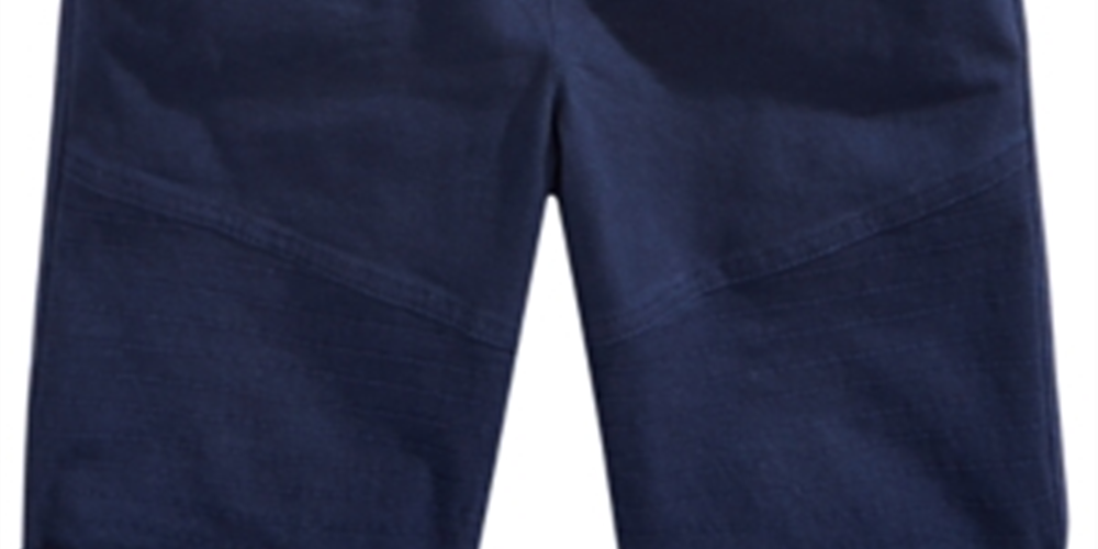Epic Threads Big Boy's Stretch Twill Drawstring Moto Shorts Navy Size L