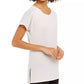 Ideology Women's Mesh-TrimT-Shirt Cream Size Small