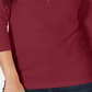 Karen Scott Women's Cotton Henley Top Red Size X-Large
