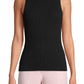 Anne Klein Women's Mandarin Collar Top Black Size X-Large