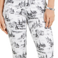 Charter Club Women's Printed Skinny Ankle Jeans White Size 10