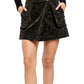 Free People Women's Carson Utility Faux Wrap Skirt Black Size 4