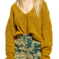 Free People Women's Finder Keepers V-Neck Sweater  Green Size Small