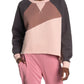 Free People Women's Pullover Top Colorblock Hi Low Pink Size Medium