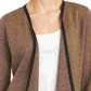Alfani Women's Drape-Front Cardigan Brown Size Large
