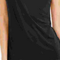 Alfani Women's Asymmetrical Knotted Top Black Size X-Large