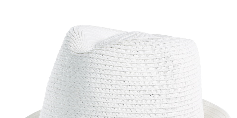 Block Hats Men's Braided Paper Straw Fedora White Size M/L