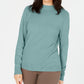 Karen Scott Women's Zip-Back Mock-Neck Sweater Blue Size Small