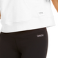 Calvin Klein Women's Performance Quarter-Zip Cropped Hoodie White Size X-Large