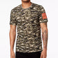INC International Concepts Men's Printed Short Sleeve Classic Fit T-Shirt Orange Size XX-Large