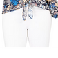 INC International Concepts Women's Plus Floral Sheer Blouse Blue Size 0X