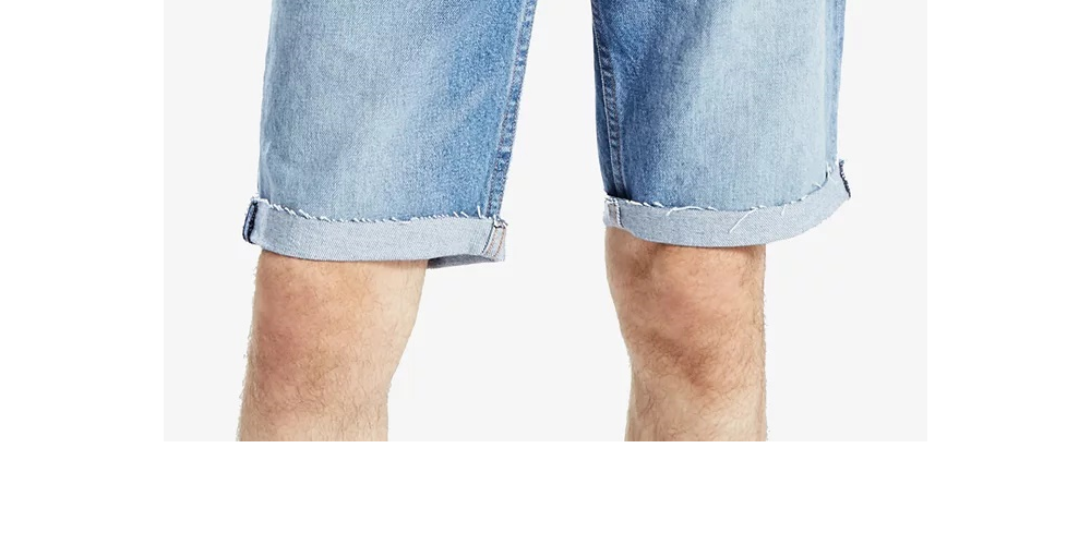 Levi's Men's 511 Slim Cutoff Shorts Blue Size 38