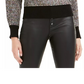Bar III Women's Metallic Heather Long Sleeve Crew Neck Sweater Black Size X-Large