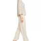 Alfani Women's Snake Embossed Wide Leg Pants Beige Size 12 Petite