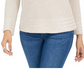 Style & Co Women's Mixed Stitch Sweater Beige Size S