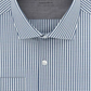 Calvin Klein Men's Extra Slim Fit Performance Stretch Temperature Regulating Check Dress Shirt Blue Size 34-35