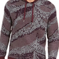 INC International Concepts Men's Jax Hooded Knit Sweater  Wine/Grey Size XXX-Large