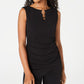 BCX Junior's Ring Tank Top Black Size M