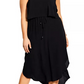 City Chic Women's Plus Tiered Midi Dress Black Size Petite Small