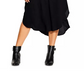 City Chic Women's Plus Tiered Midi Dress Black Size Petite Small