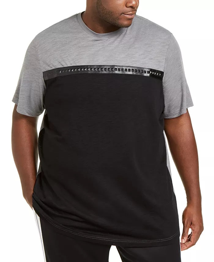INC International Concepts Men's Big & Tall Pyramid T-Shirt  Gray Size 3XB