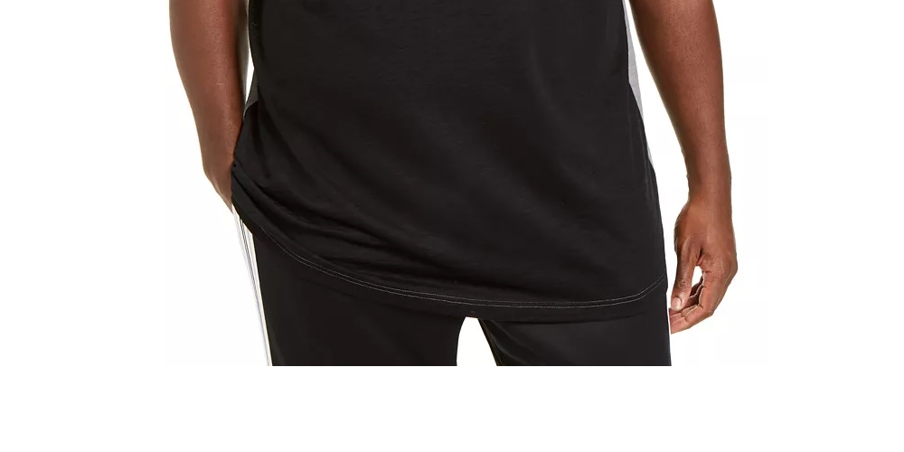 INC International Concepts Men's Big & Tall Pyramid T-Shirt  Gray Size 3XB