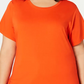 Tommy Hilfiger Women's Plus Tie Waist Top Orange Size 2X