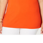 Tommy Hilfiger Women's Plus Tie Waist Top Orange Size 2X
