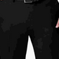 Haggar Men's Big & Tall Premium Comfort Stretch Classic Fit Solid Flat Front Dress Pants Black Size 46X32
